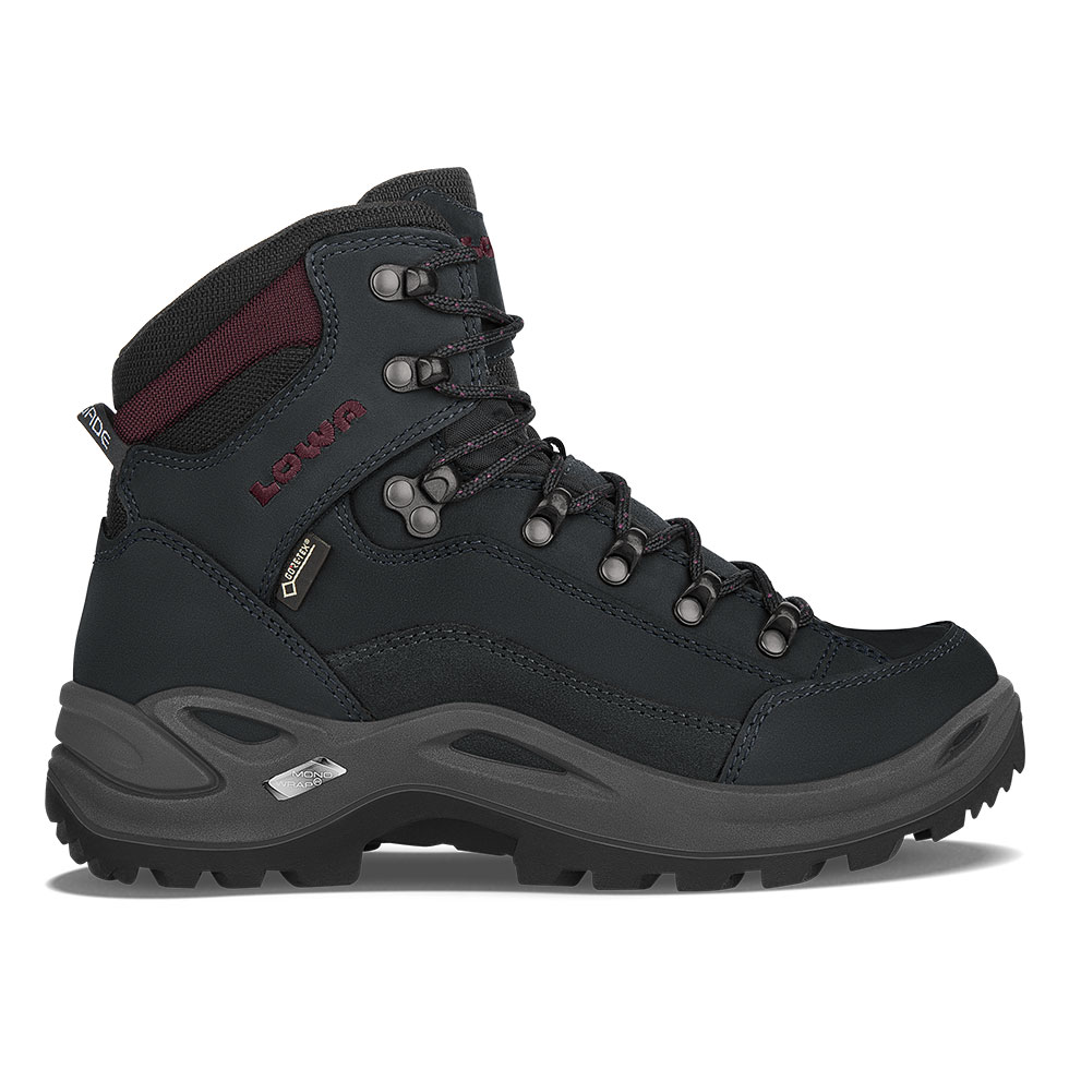 Scarponi Montagna Donna Lowa Renegade GTX Mid Nere/Bordeaux XJRTIN-371